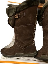 Cushe Espresso Cabin Fever Suede Boots (UK) Size 4 Unworn Small Slim Fit