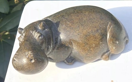 Dark green soapstone soap - green,