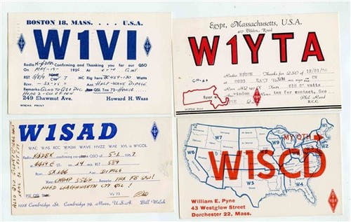 Different qsl cards from - qsl,