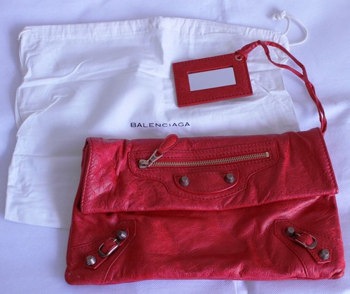 Balenciaga red lambskin - red,