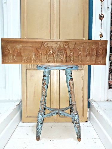 Vintage hand carved wooden - hand,