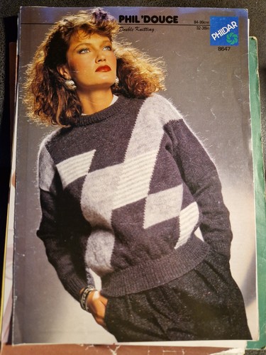 Phildar 8647 intarsia knitting - phildar,