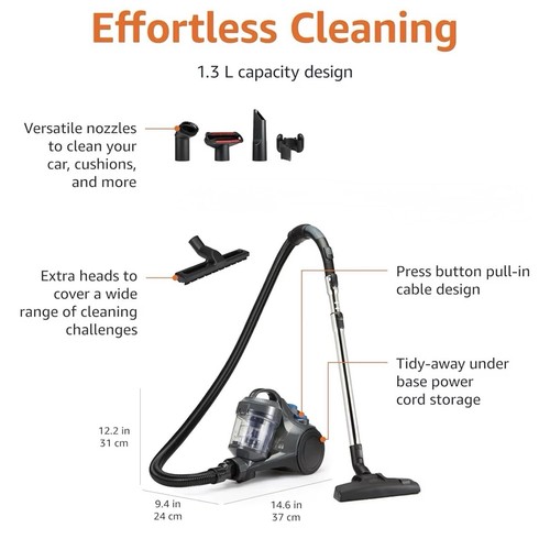 Amazon basics 850w bagless - amazon,