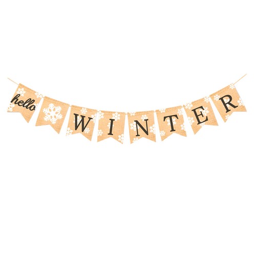 Christmas burlap bunting - christmas,