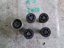 AUDI A5 8T 2010 4 X LOCKING WHEEL LOCK NUT NUTS STUDS & REMOVAL KEY SOCKET