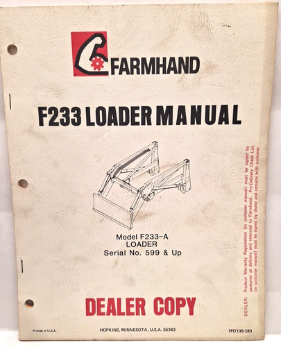 Used farmhand f233 - farmhand, loader