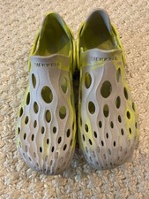 Merrell Hydro Grey/green Camp Slip On Strap Mix Croc Sandals Size Uk 6