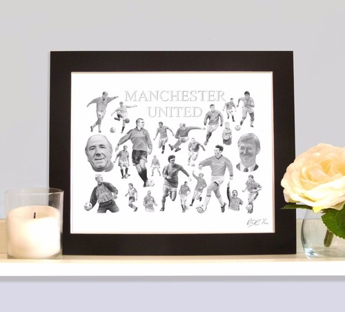 Manchester utd legends art - manchester,
