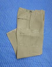 1967 US Army Tropical/Jungle Combat Trousers/Pants-REG-MED-Vietnam-OG107-RipStop