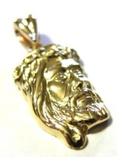 Kaedesigns, Genuine heavy 9CT 9KT Yellow Solid Gold Jesus Pendant Religious