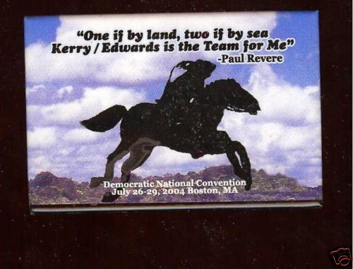 Kerry edwards pin paul revere - edwards,