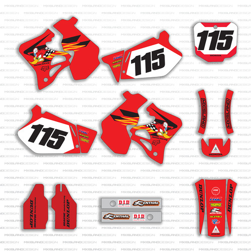 Motocross graphics kit - kit, for