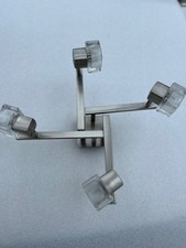 4 arm chrome and glass Ceiling