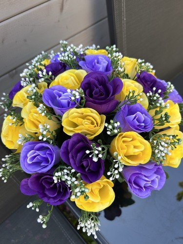 Artificial grave pot flower - grave,