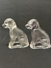 Vintage Hollow Glass Labrador