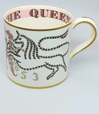 Vintage Wedgewood Queen Elizabeth II 1953 Coronation Mug By Richard Guyatt