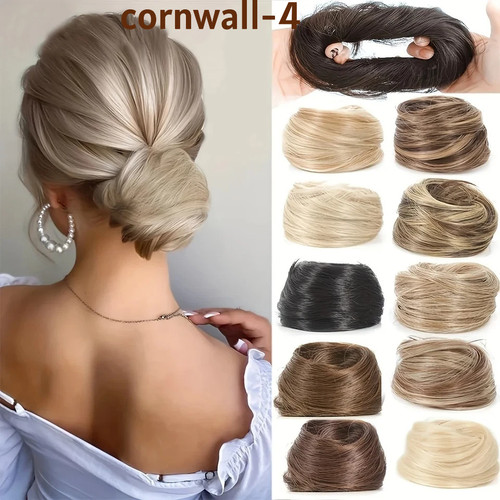 Synthetic hair bun - synthetic,