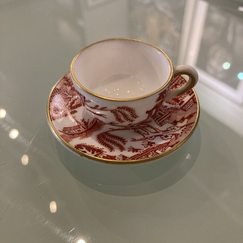 Miniature coalport red williow - red,