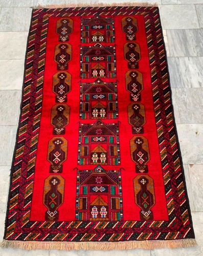 4x6 feet vintage afghan baloch - vintage,
