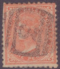 LOT #O310 - NSW - SG223f - 1d Orange - Perf 11 x 12 - 1882-97