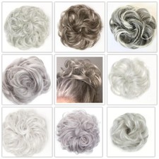 Grey Hair Scrunchie Bun