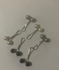 Head Scarf Clips 6 X Faux