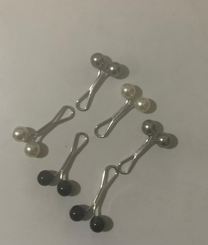 Head scarf clips faux - clips, x