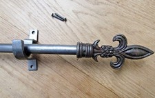 TAPESTRY HANGING ROD Old Rustic antique Style Curtain picture wall hanging pole