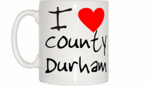 Love heart county durham - love, mug