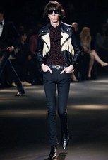 RARE Saint Laurent By Hedi Slimane FW16 D10 Raw Hem Denim Runway Jeans