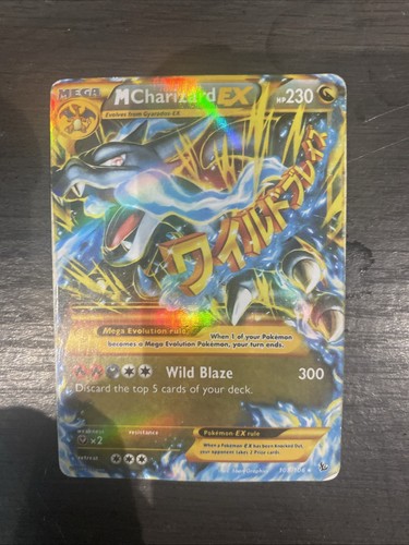 Mega charizard card - ex,