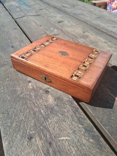 Antique tunbridge ware inlayed - tunbridge,