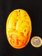 Fine carved jade large Chinese