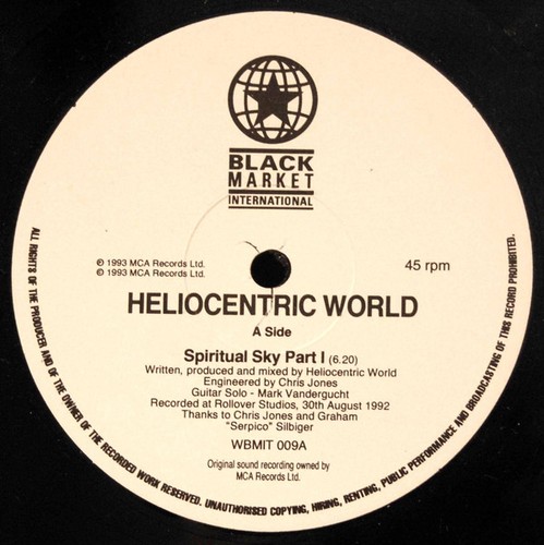 Heliocentric world spiritual - world,