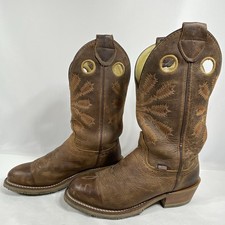 Double H Cowboy Boots Mens Size 8 M Western Work Brown Leather DH5316 USA Made