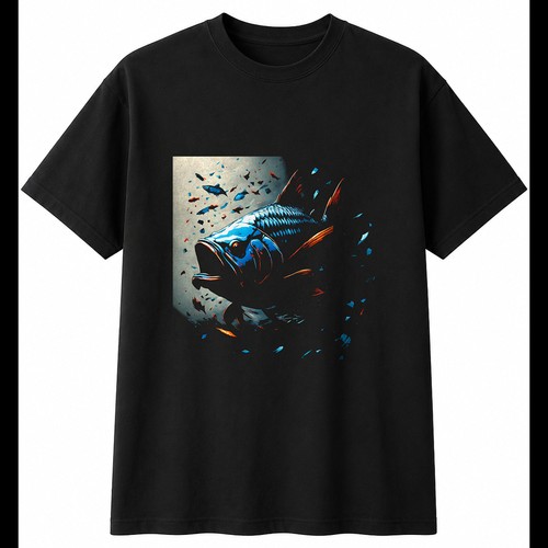 Ghost carp shattered mens - carp,