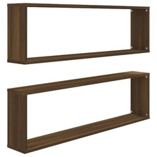 2/4/6x Wall Cube Shelves Engineered Wood CD Wall Cabinet Multi Colours vidaXL