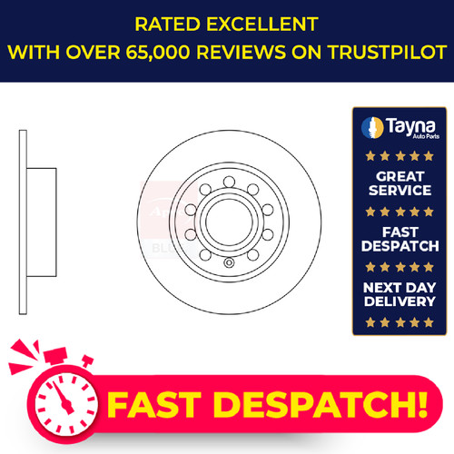 Brake discs pair solid fits - brake,