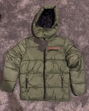 Prada Olive Green Puffer