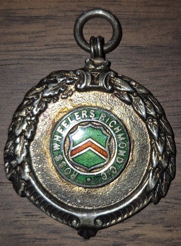 Silver hallmarked fob - silver, fob,