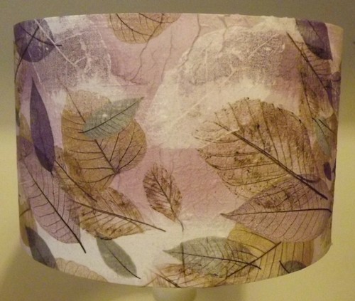 Pressed leaves lamp - pressed, shade