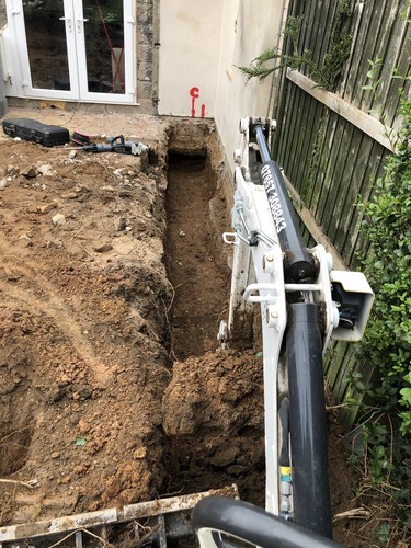 Mini digger hire and - digger,