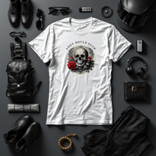 Lone Wolf Biker t-shirt, Skull&Rebel clothing, Motorcycle shirt, Road warrior,