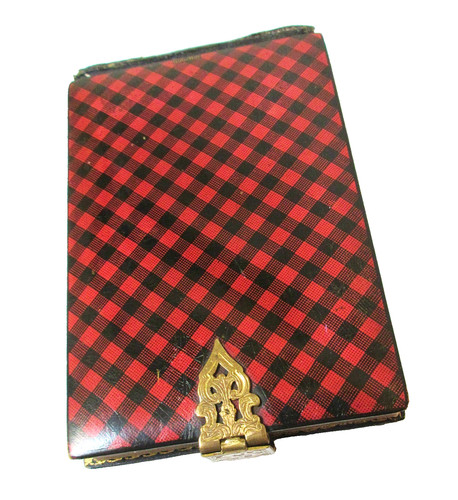 Antique tartanware hinged - antique,