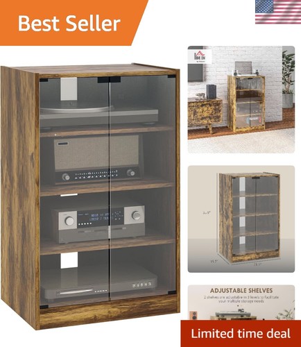 Media cabinet tier stereo - cabinet,, 4-tier