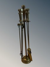 Vintage Brass Fireplace Tools