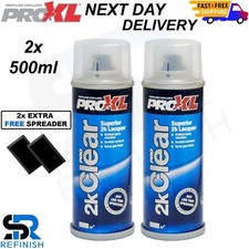 2x PRO XL CLEAR 2K LACQUER