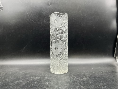 Vtg brilliant cut crystal vase - vtg,