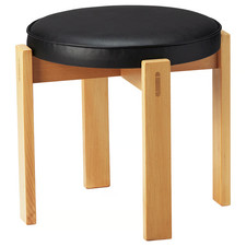 IKEA HOLMSJÖ Stool Beech Wood/Jonsbyn Black Modern Minimalist Chair Seat