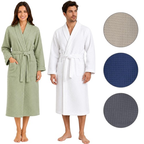 Unisex waffle bathrobe cotton - waffle,